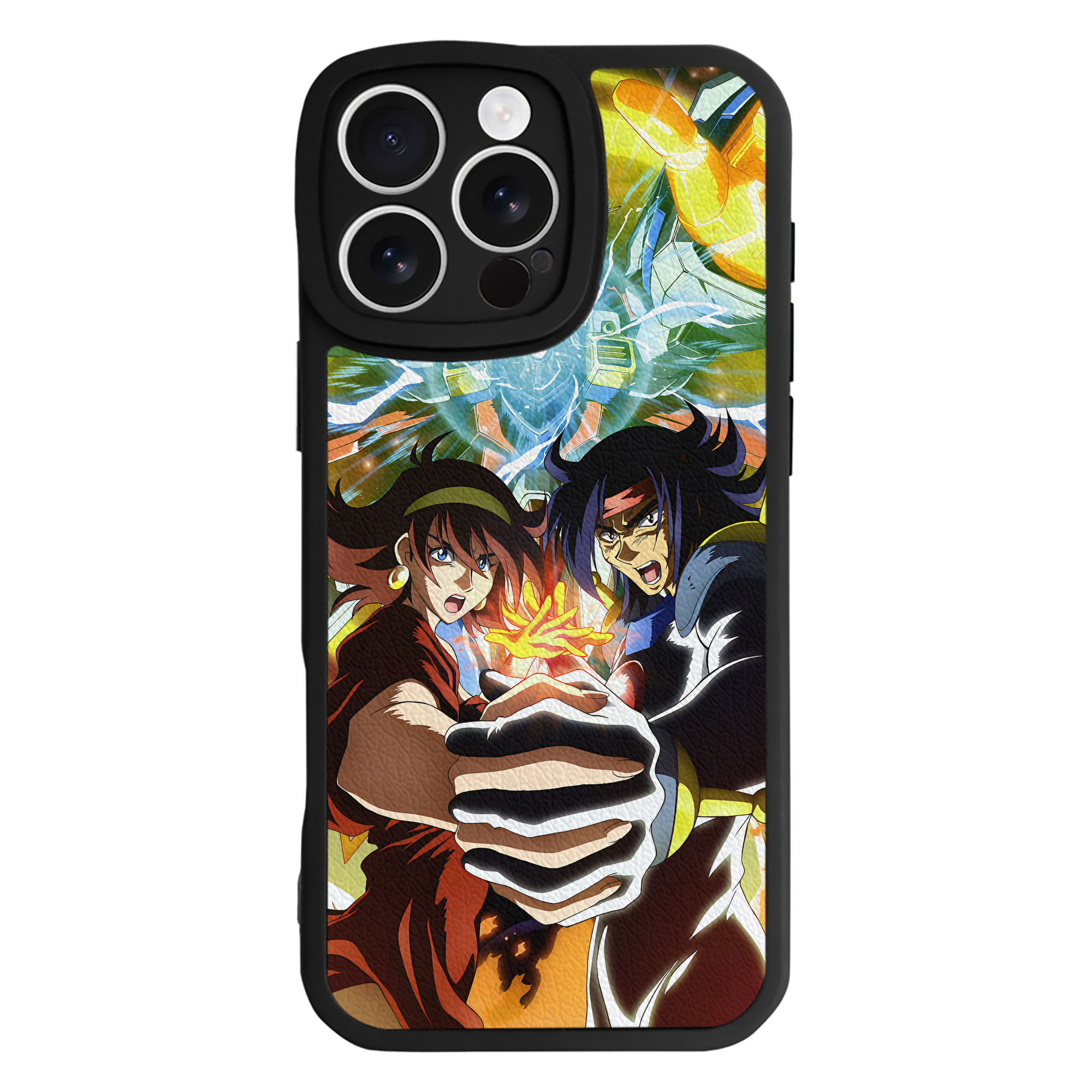 （画像用） 機動戦士ガンダム Mobile Suit Gundam 【iPhone 16シリーズ対応】シリコンスマホケース（レザー調） 材質：シリコン